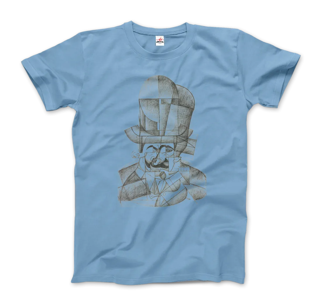 Juan Gris Man with Opera Hat 1912 Artwork T-Shirt