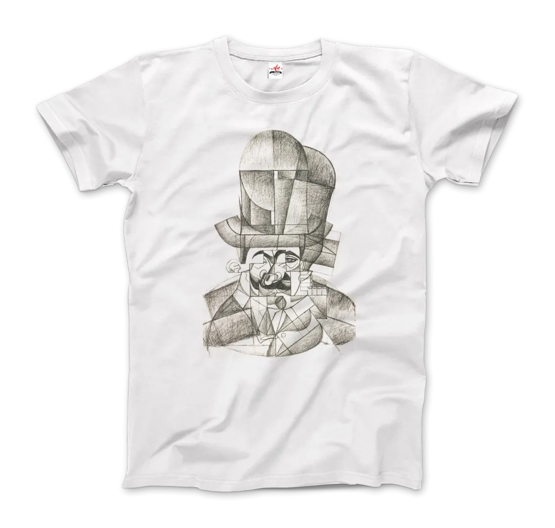 Juan Gris Man with Opera Hat 1912 Artwork T-Shirt