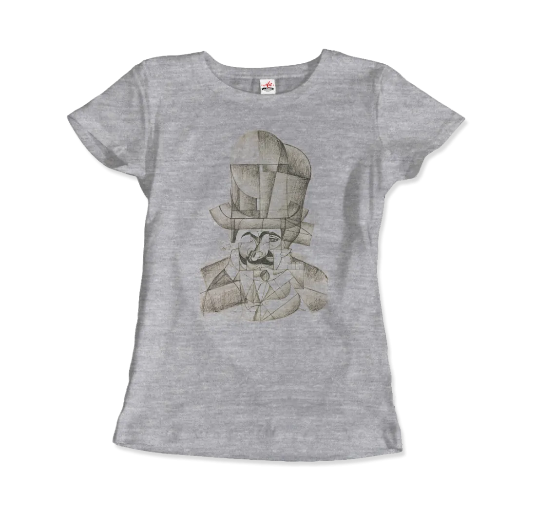 Juan Gris Man with Opera Hat 1912 Artwork T-Shirt