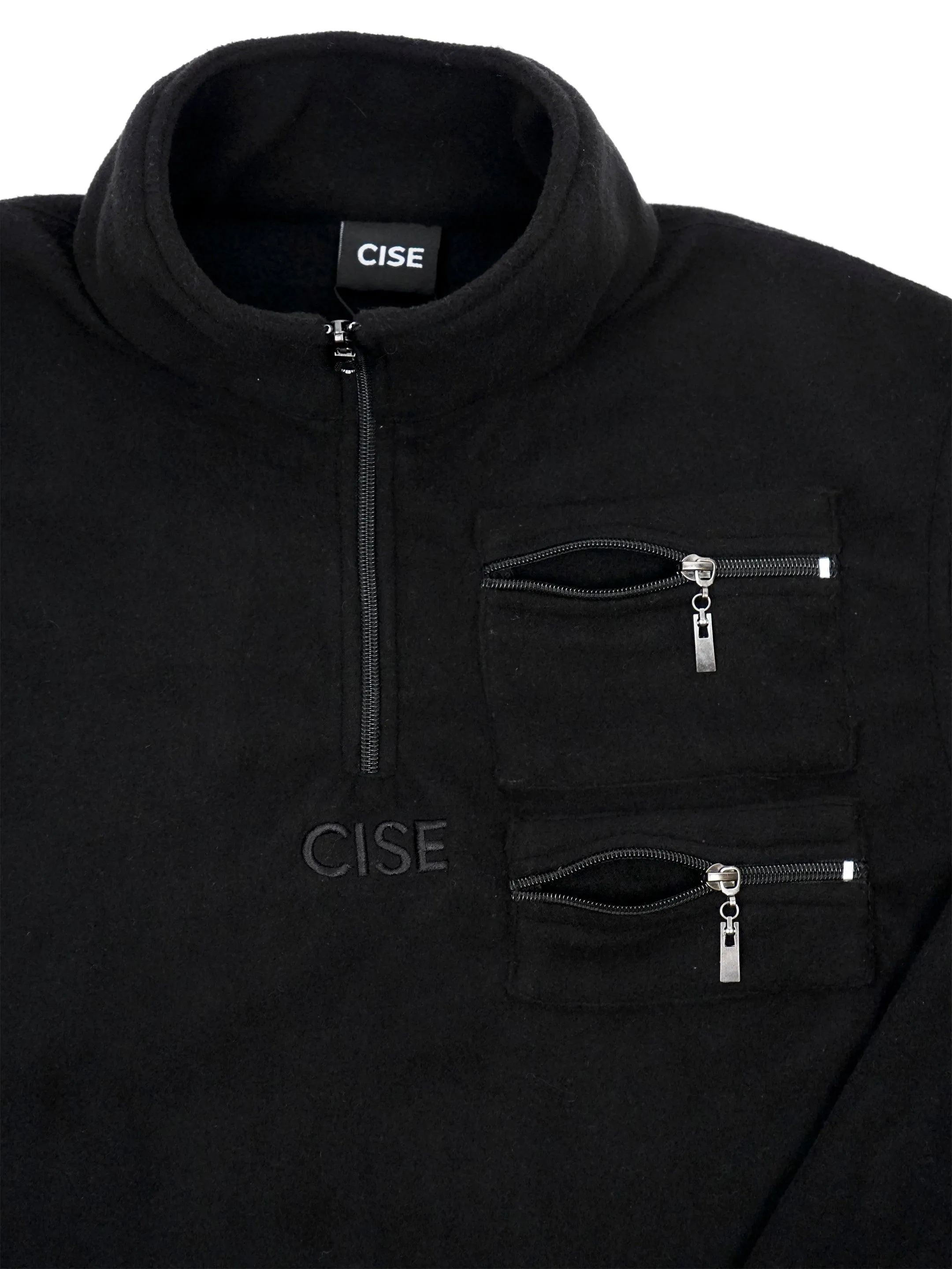 Kennedy Quarter-Zip Pullover (Matte Black)