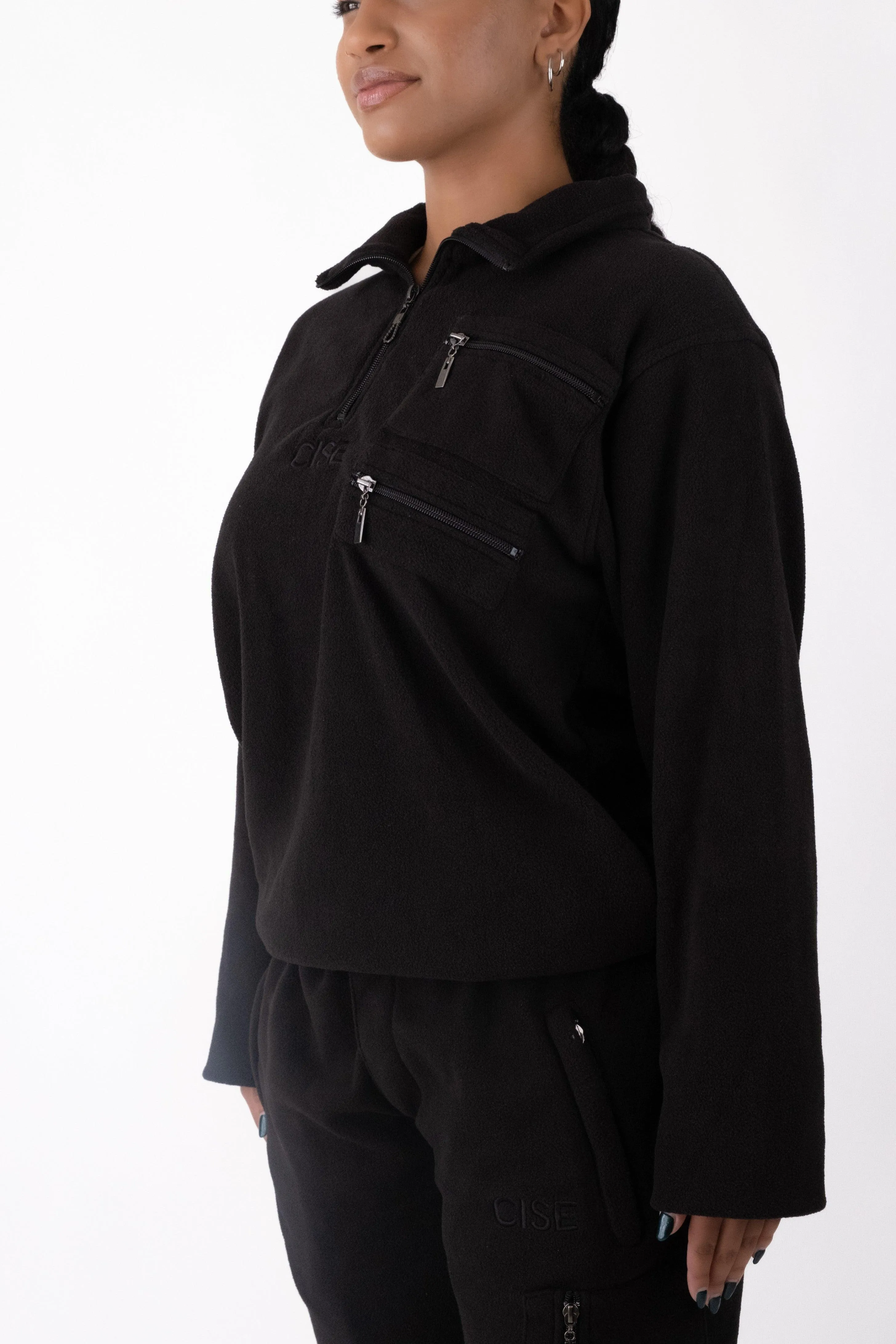 Kennedy Quarter-Zip Pullover (Onyx Grey)