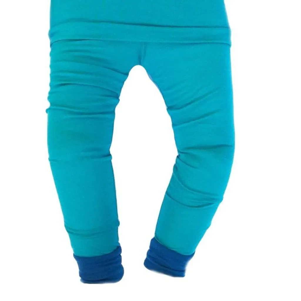 Kids Merino Base Layer Pant -  Sea Foam Green