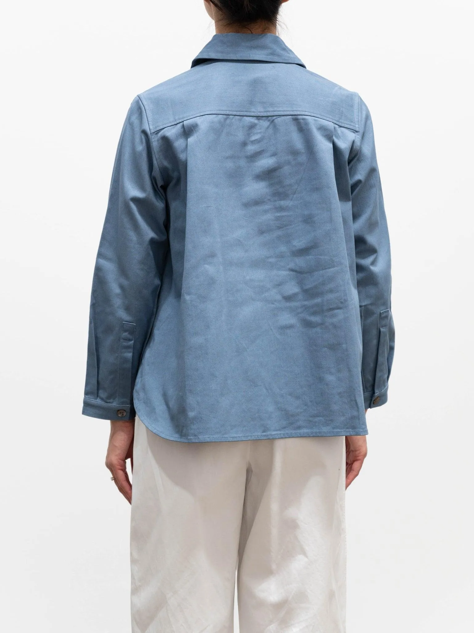 Kim Shirt Jacket - Stormy Cotton Drill