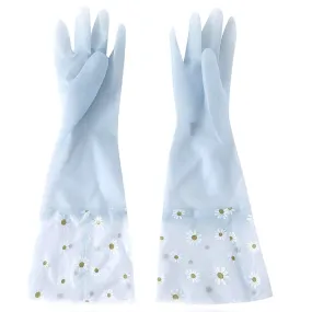 Kuber Industries Multi-Purpose Hand Gloves For Kitchen Cleaning, Bathroom Cleaning & Gardening|Reusable Gardening Gloves|Non-Slippery & Durable |9051|Jelly Blue,Pack of3