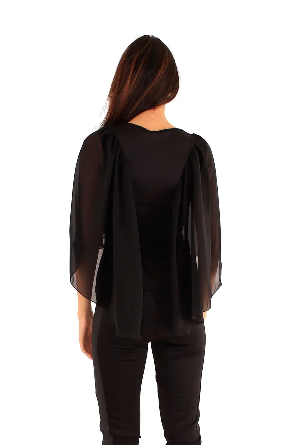 Ladies Batwing Chiffon Shirt