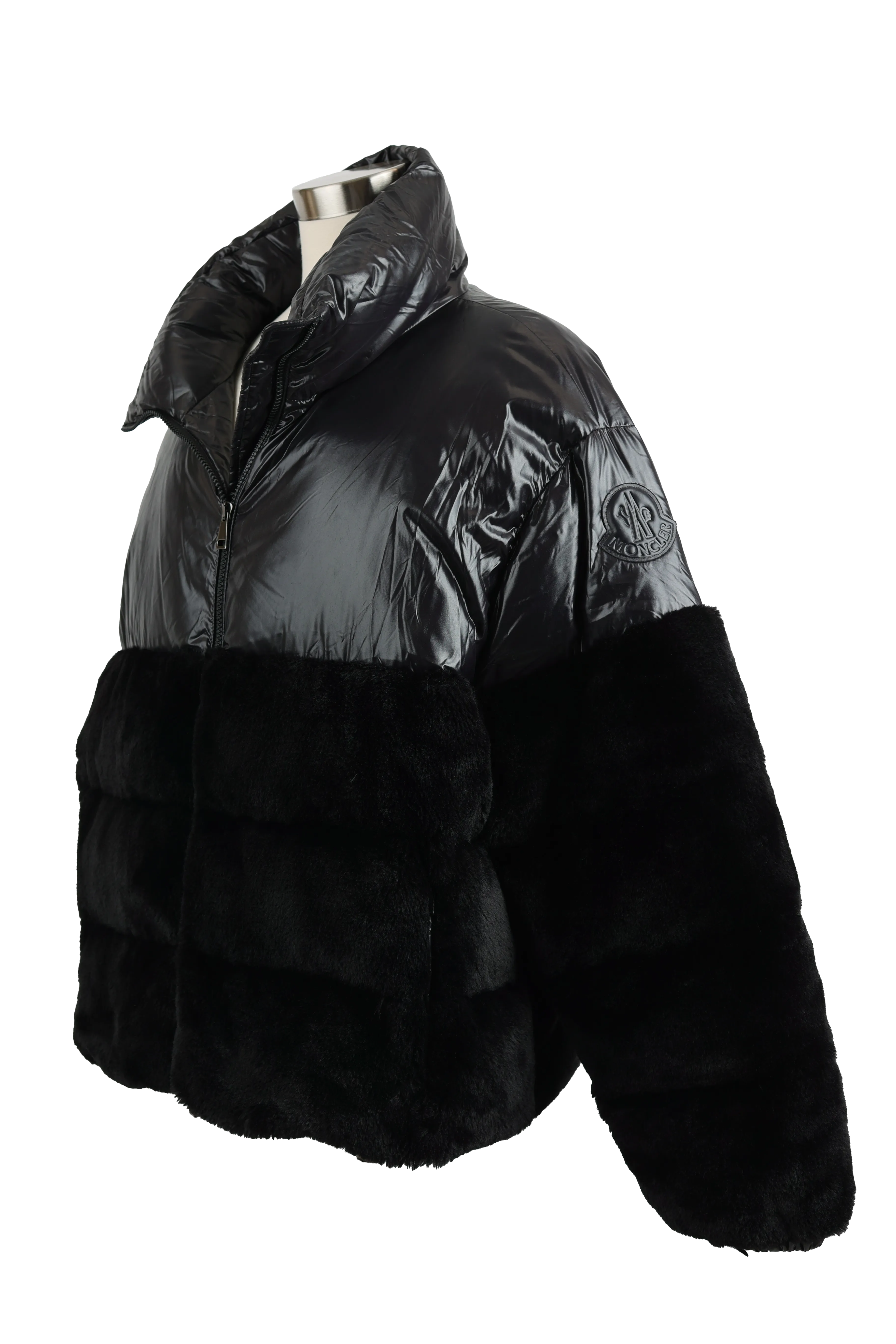 Logodec Faux Fur/ Poly Down Jacket