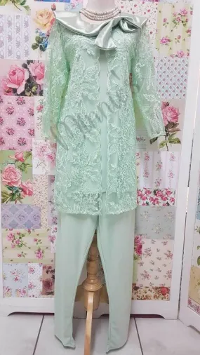 Mint Green 3-Piece Pants Set GD0228