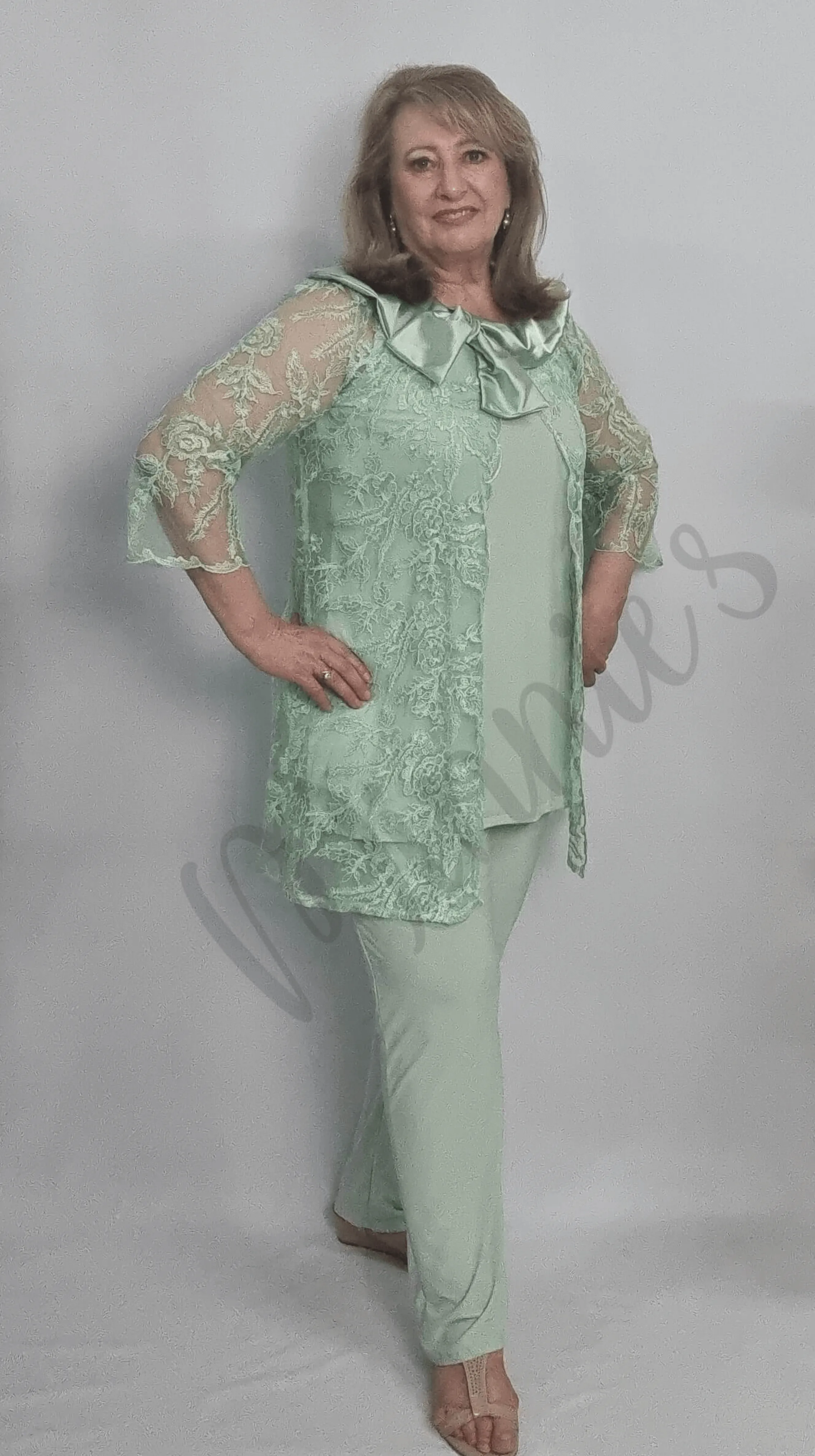 Mint Green 3-Piece Pants Set GD0228