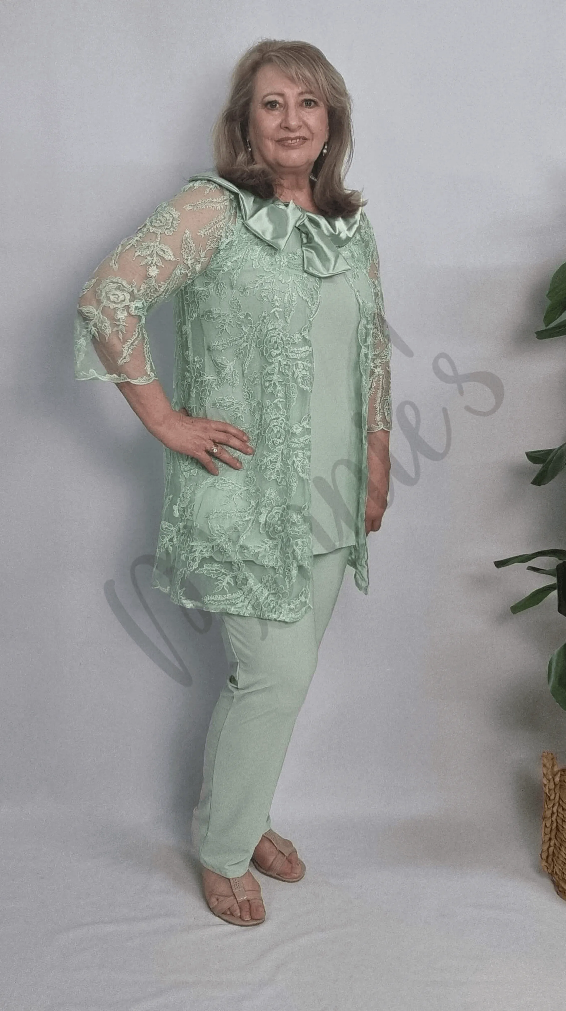 Mint Green 3-Piece Pants Set GD0228