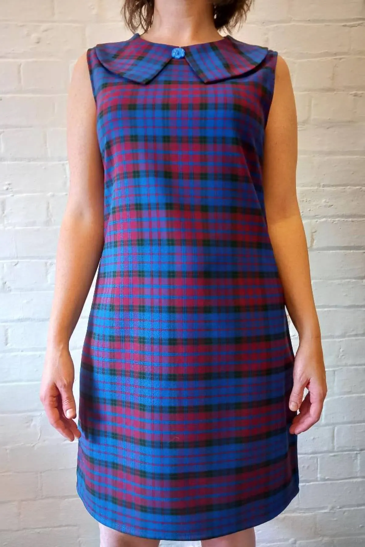 Nancy Plaid A-Line Shift Dress by Love Her Madly