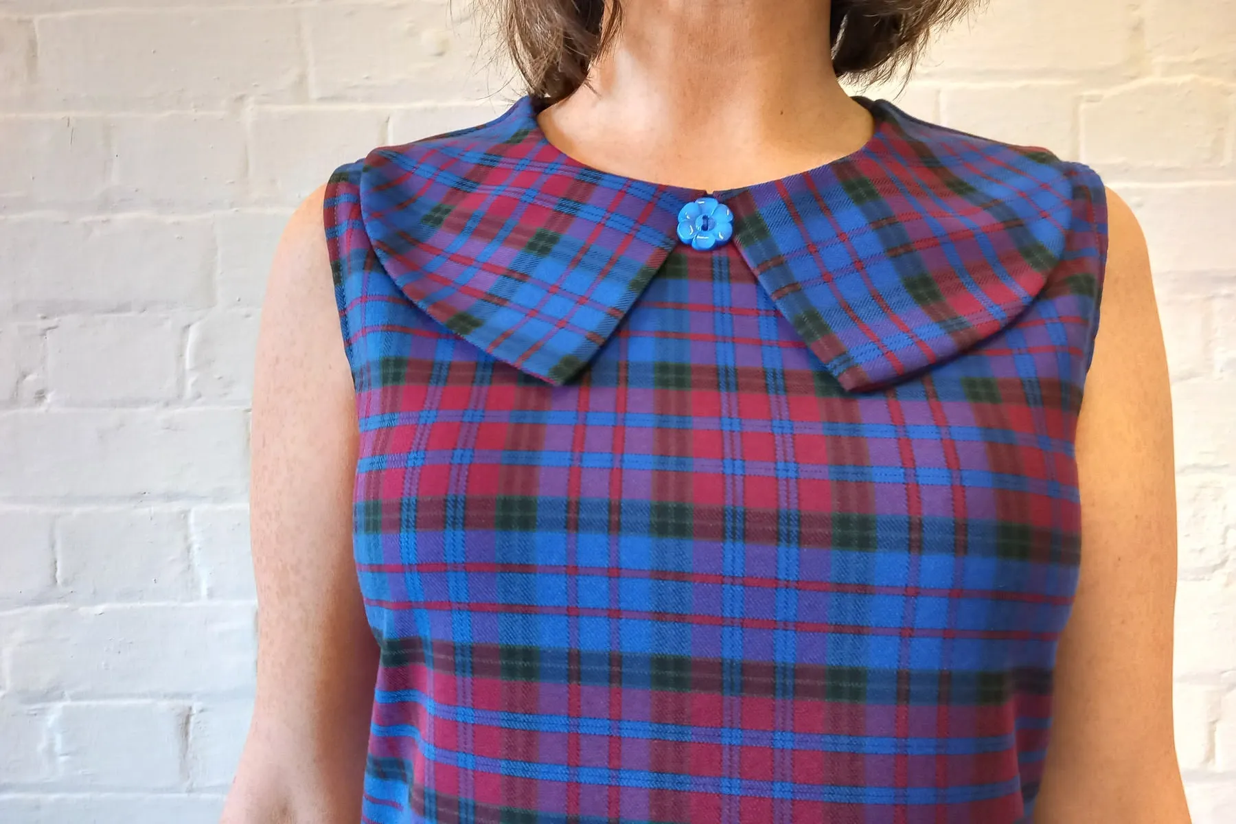 Nancy Plaid A-Line Shift Dress by Love Her Madly