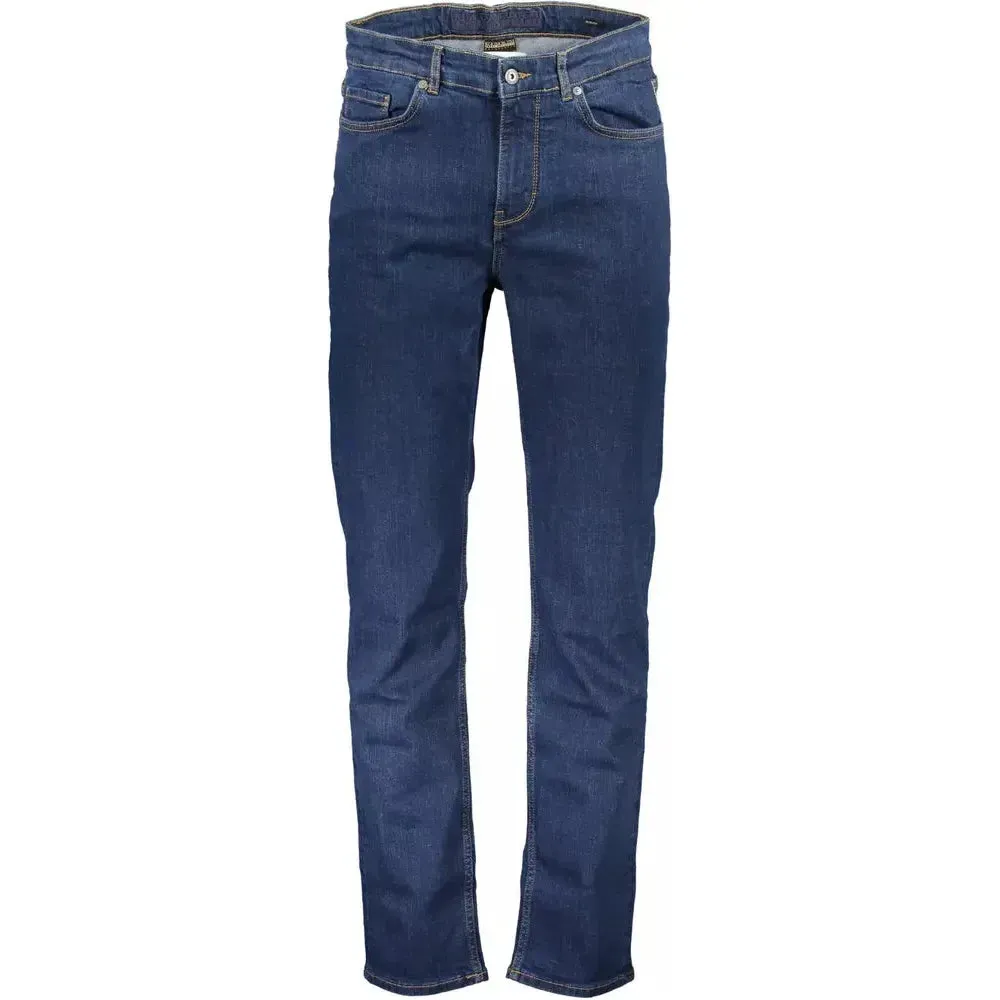 Napapijri Blue Cotton Men Jeans