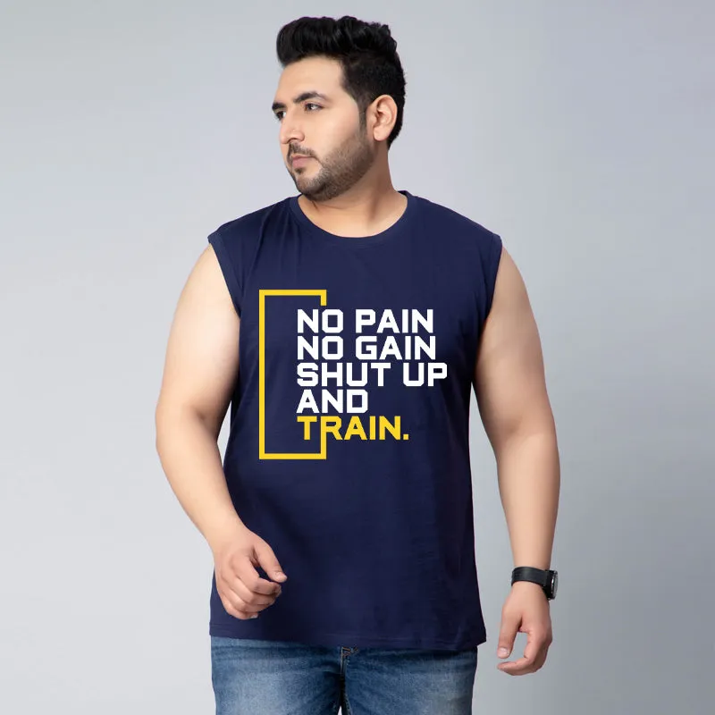 NO PAIN NO GAIN GYM SLEEVELESS VEST