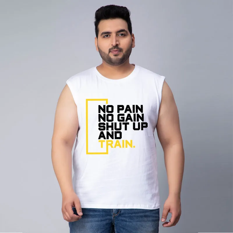 NO PAIN NO GAIN GYM SLEEVELESS VEST