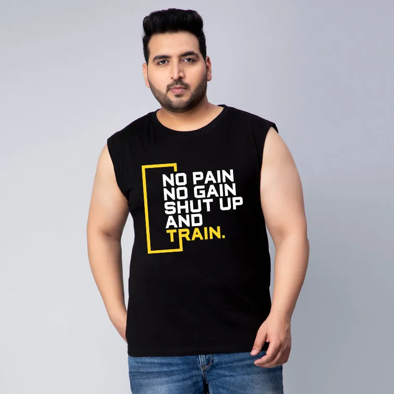 NO PAIN NO GAIN GYM SLEEVELESS VEST