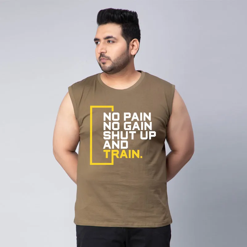 NO PAIN NO GAIN GYM SLEEVELESS VEST