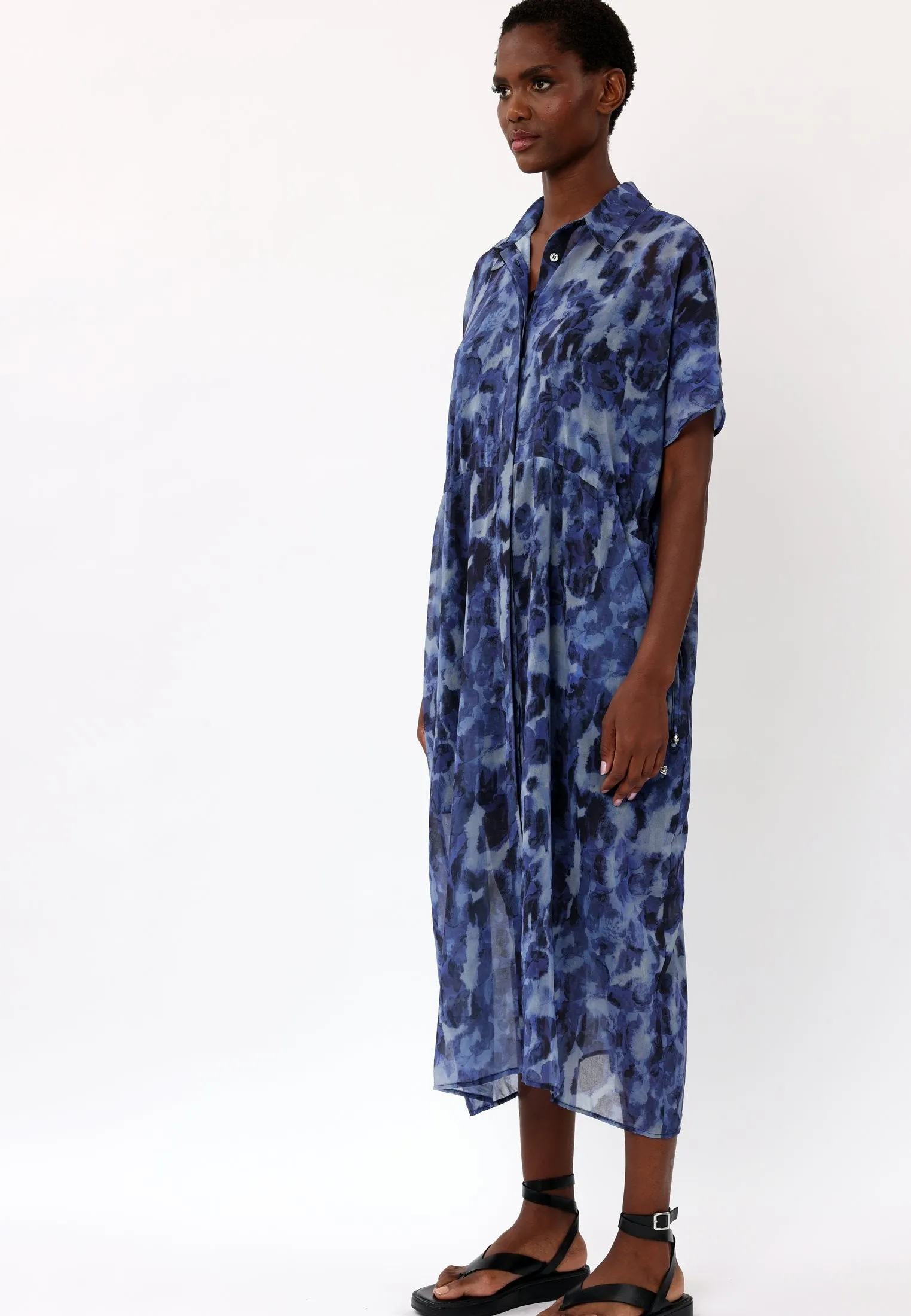 NOBLE SHIRTDRESS COVER NAVY