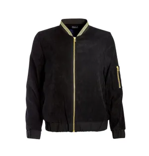 Panthera Bomber Jacket, Black Velvet