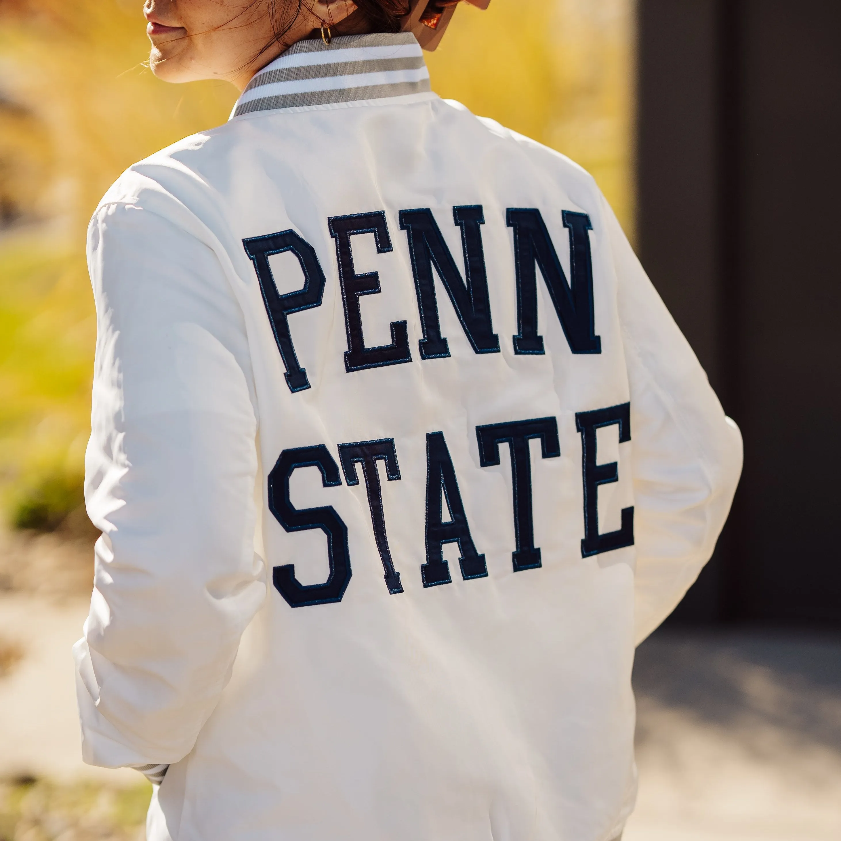 Penn State Nittany Lions White Out Bomber Jacket