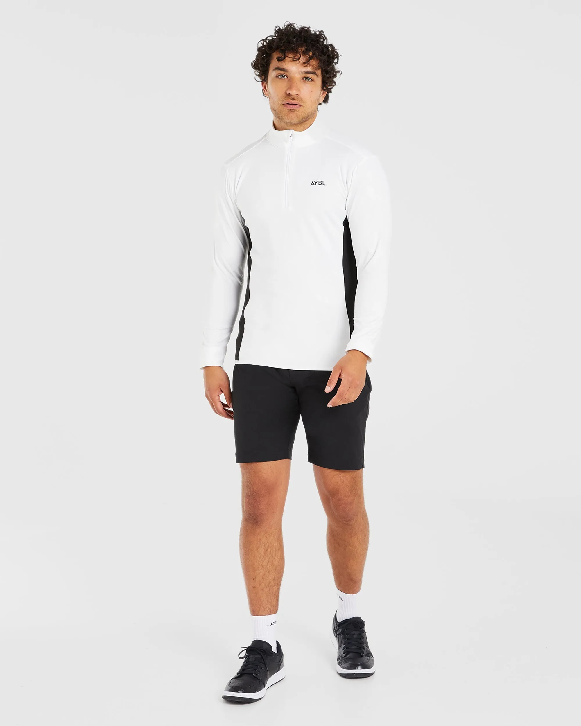 Performance 1/4 Zip Pullover - White