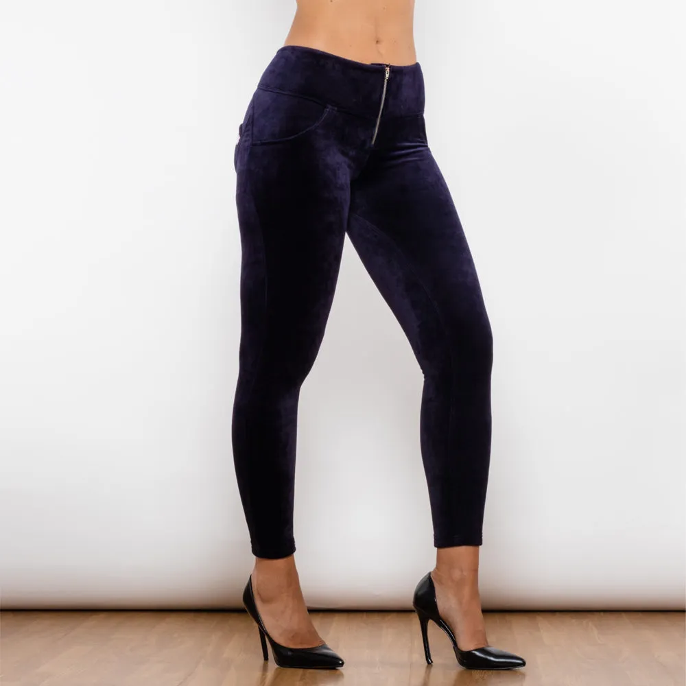 Purple Orchid Chenille High Waist Lifting Leggings