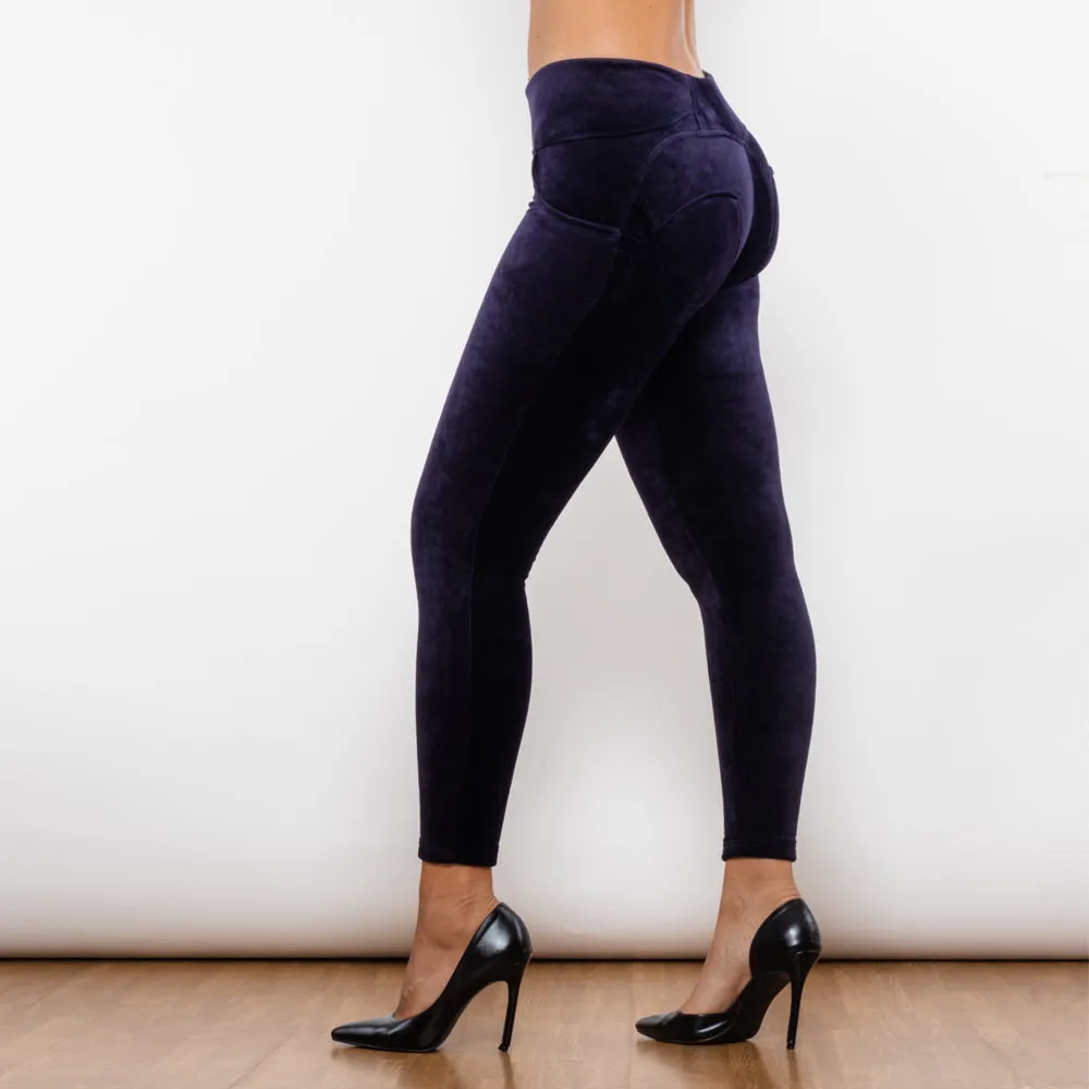 Purple Orchid Chenille High Waist Lifting Leggings