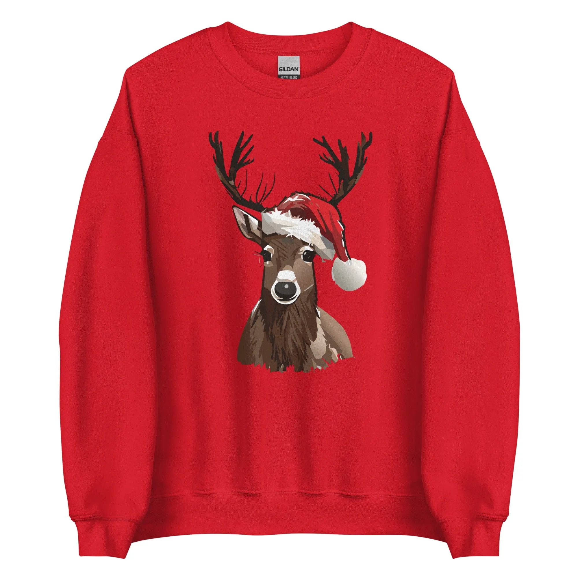 "Christmas Reindeer" Reindeer Sweatshirt (Adult Unisex)