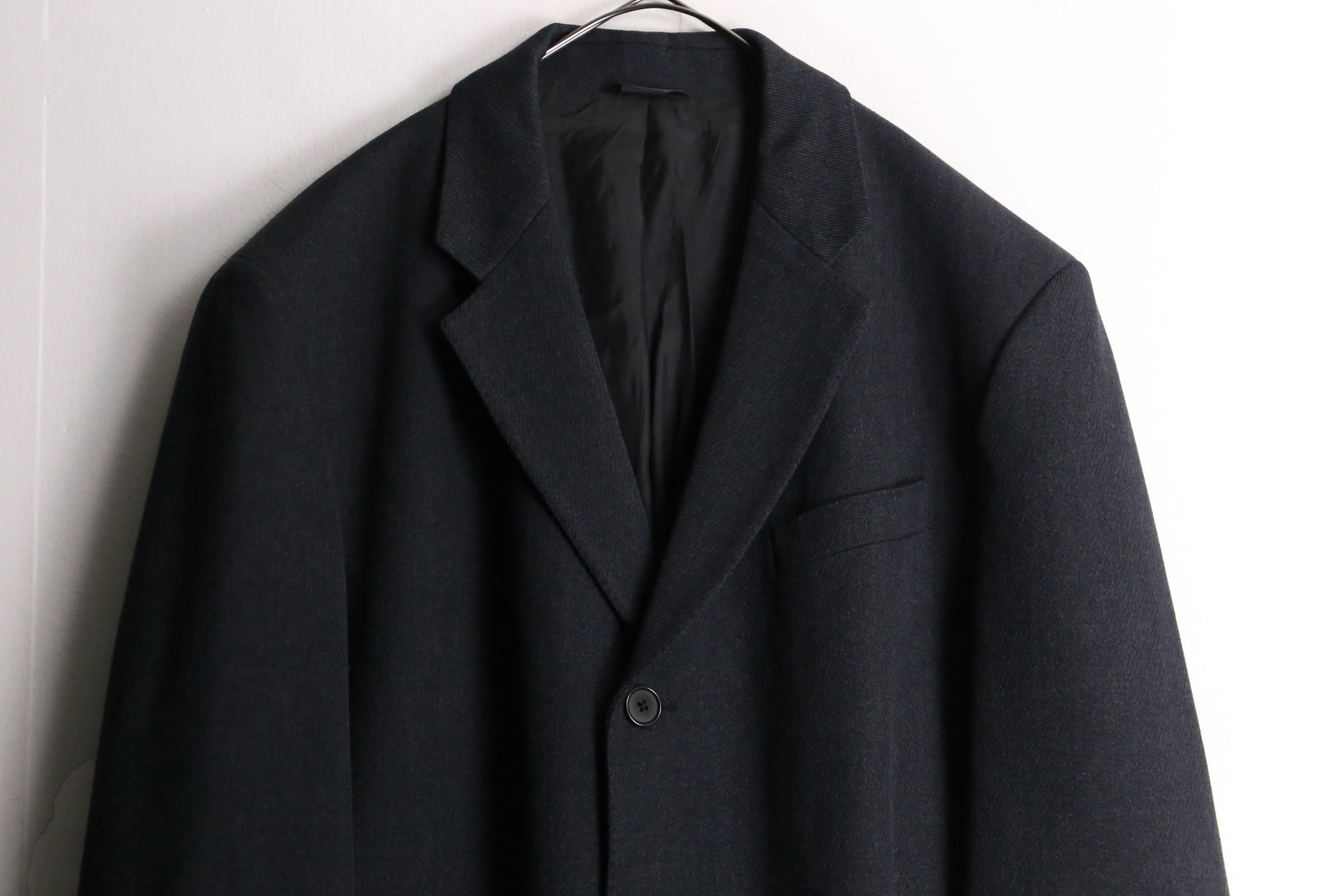 "DKNY" wool single chester coat