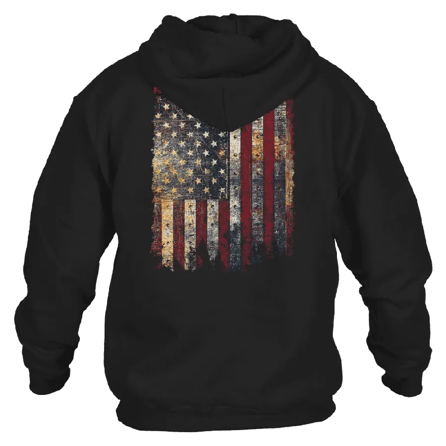 Red Blood Blue Collar® Hoodie - Black