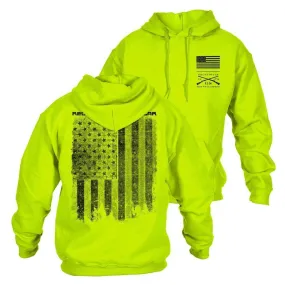 Red Blood Blue Collar®  Hoodie - Safety Green