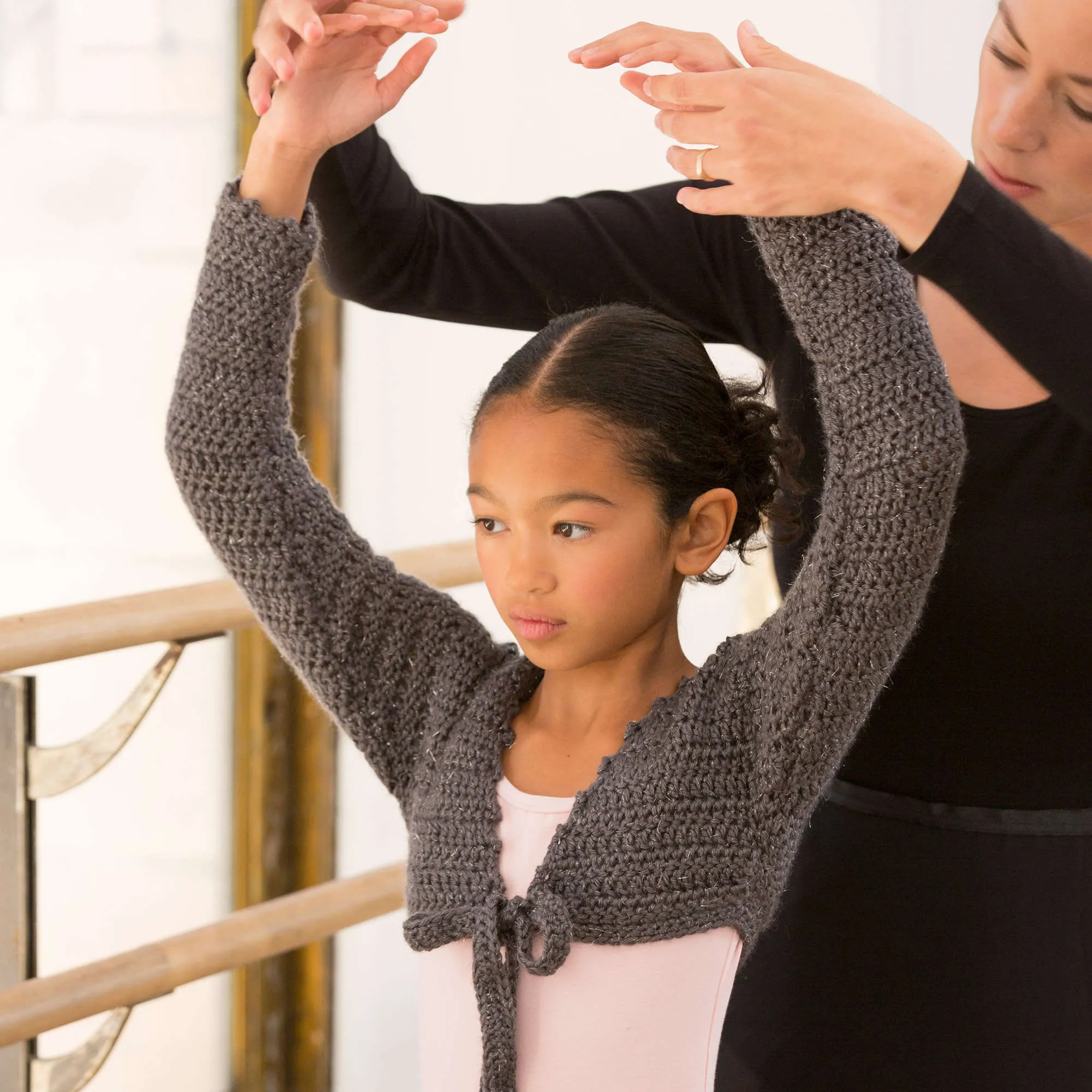 Red Heart Crochet At The Barre Shrug