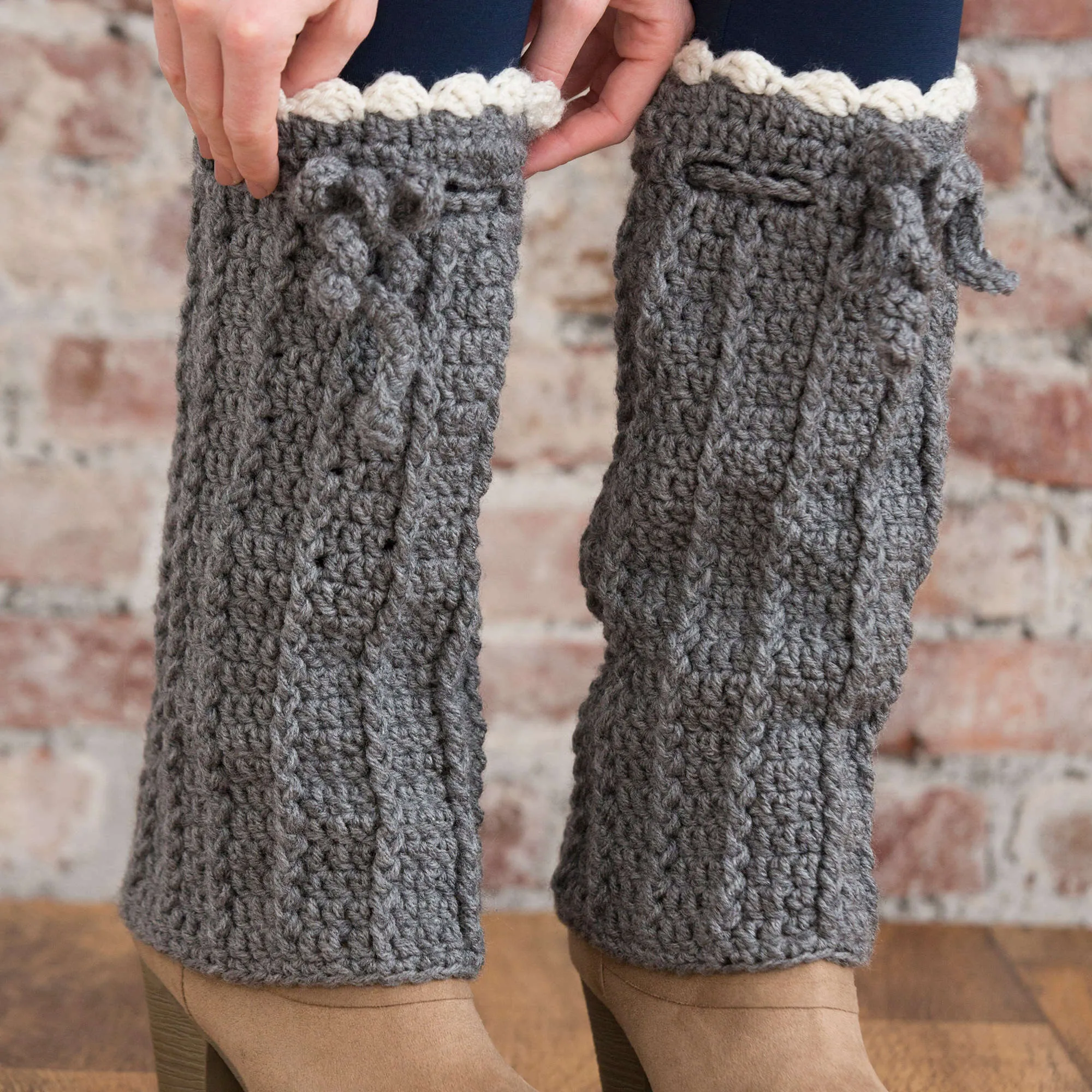 Red Heart Crochet Long Boot Warmers