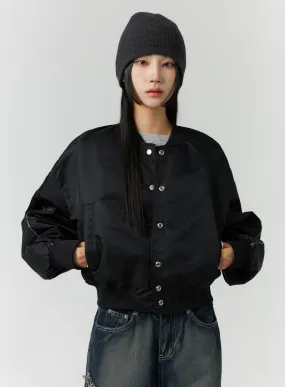 Round Neck Bomber Jacket CD301