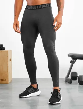 Seamless Training Leggings - Black Marl