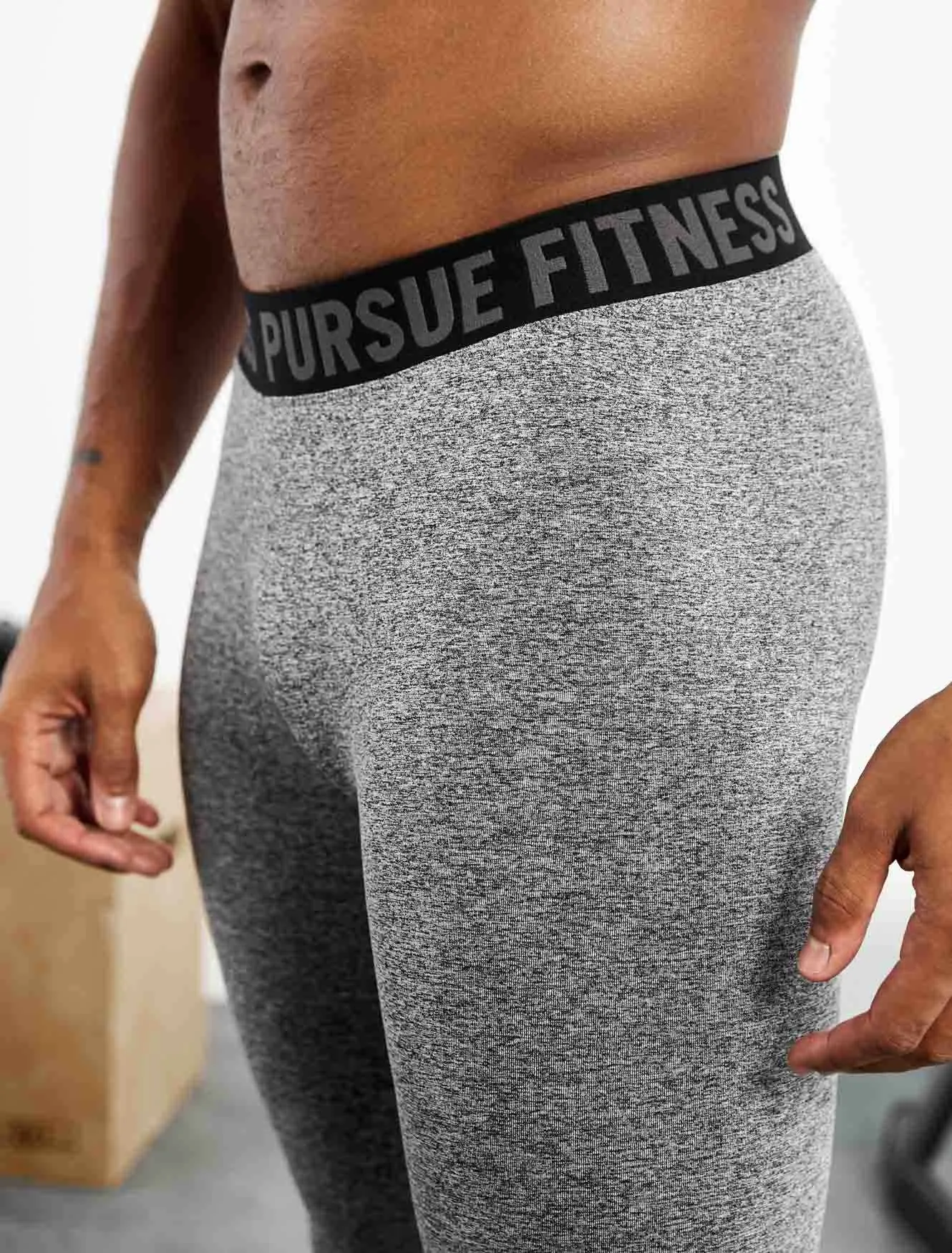 Seamless Training Leggings - Grey Marl