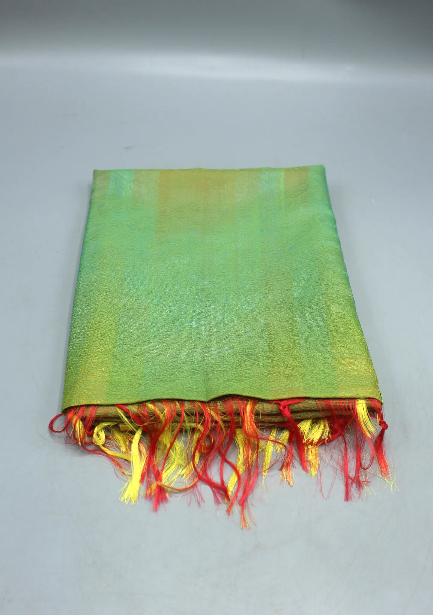 Silk Mixed Polyester Double Leaf Designed Multi Color Shawls