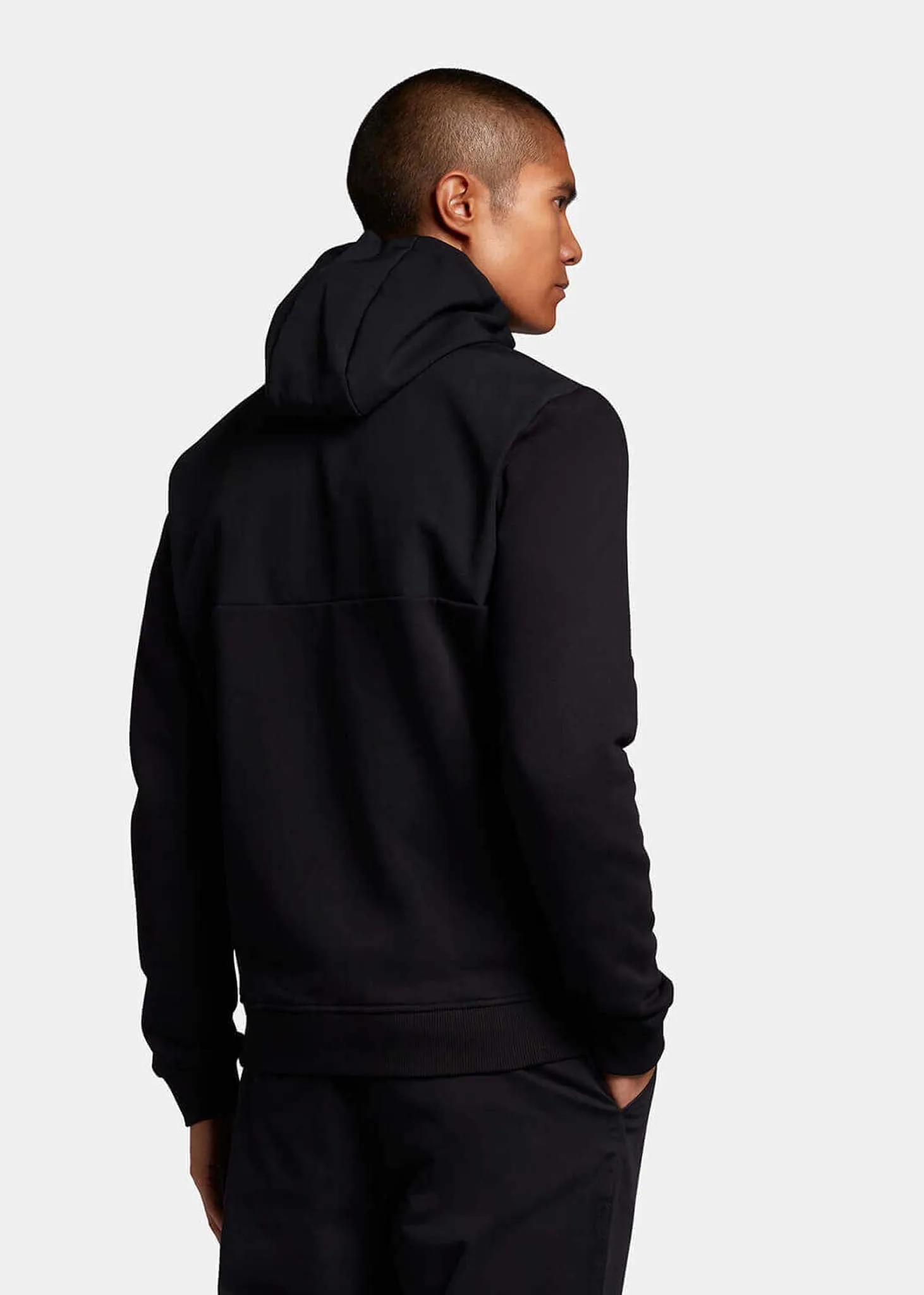 Softshell jersey zip hoodie - jet black