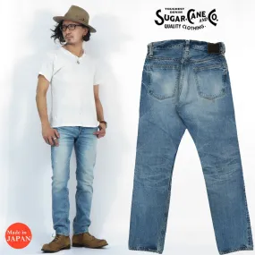 SUGAR CANE シュガーケーン 12oz デニム 1947モデル ジーンズ タイプ3 AGED MODEL スリムフィット ユーズドウォッシュ SC42014SH