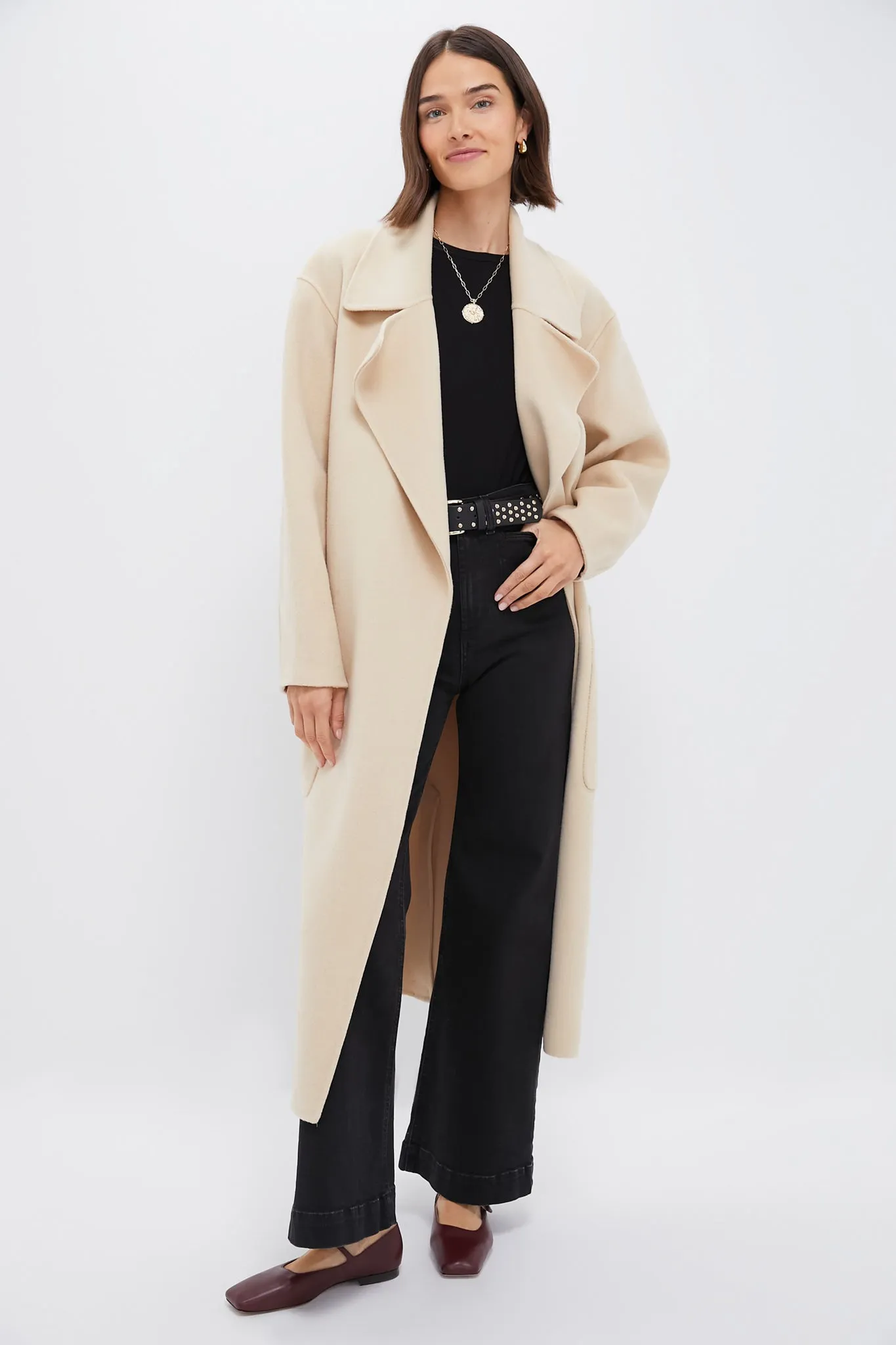 Tan Wool Trinity Coat