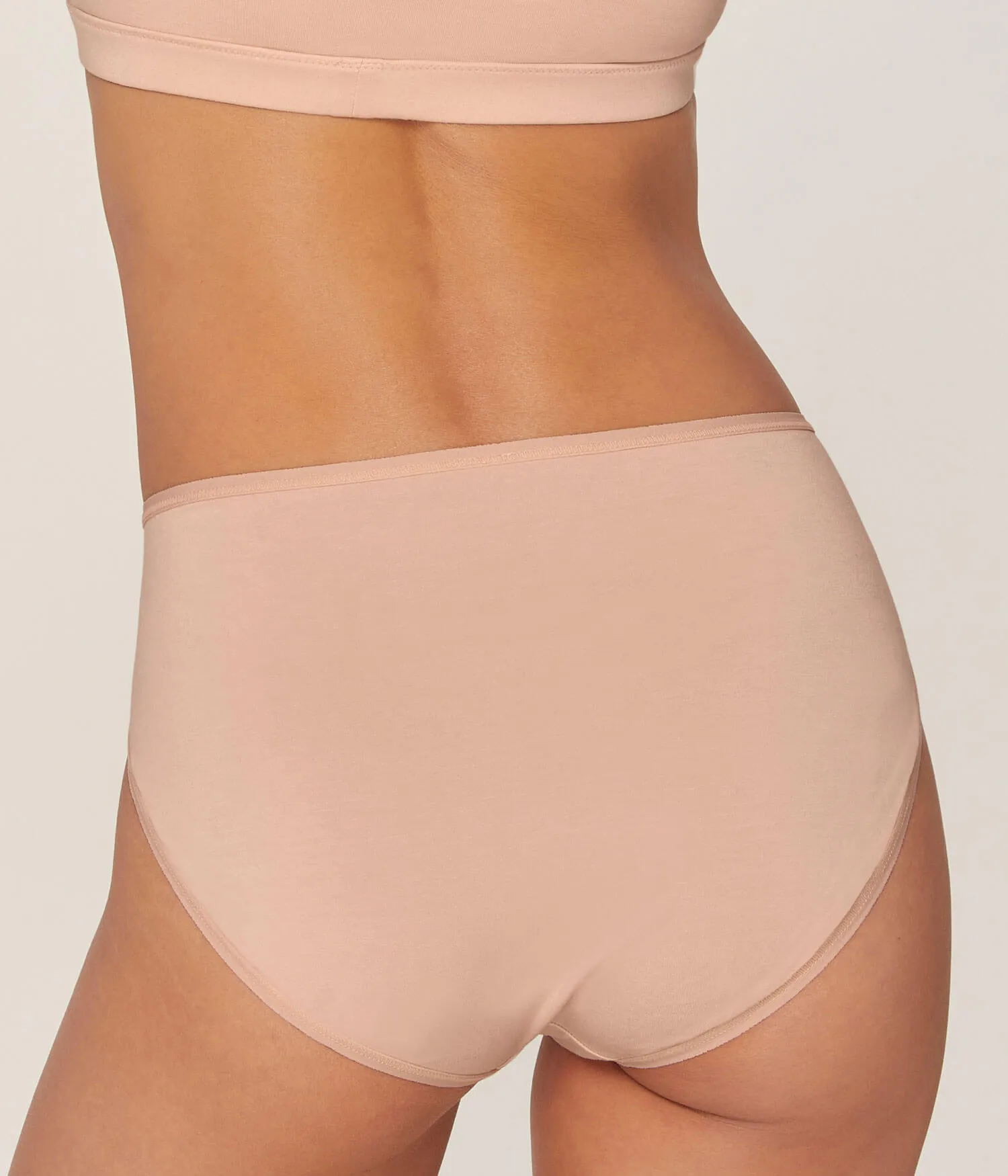 The High Waist Hipster Panty - Bamboo Jersey - Blush