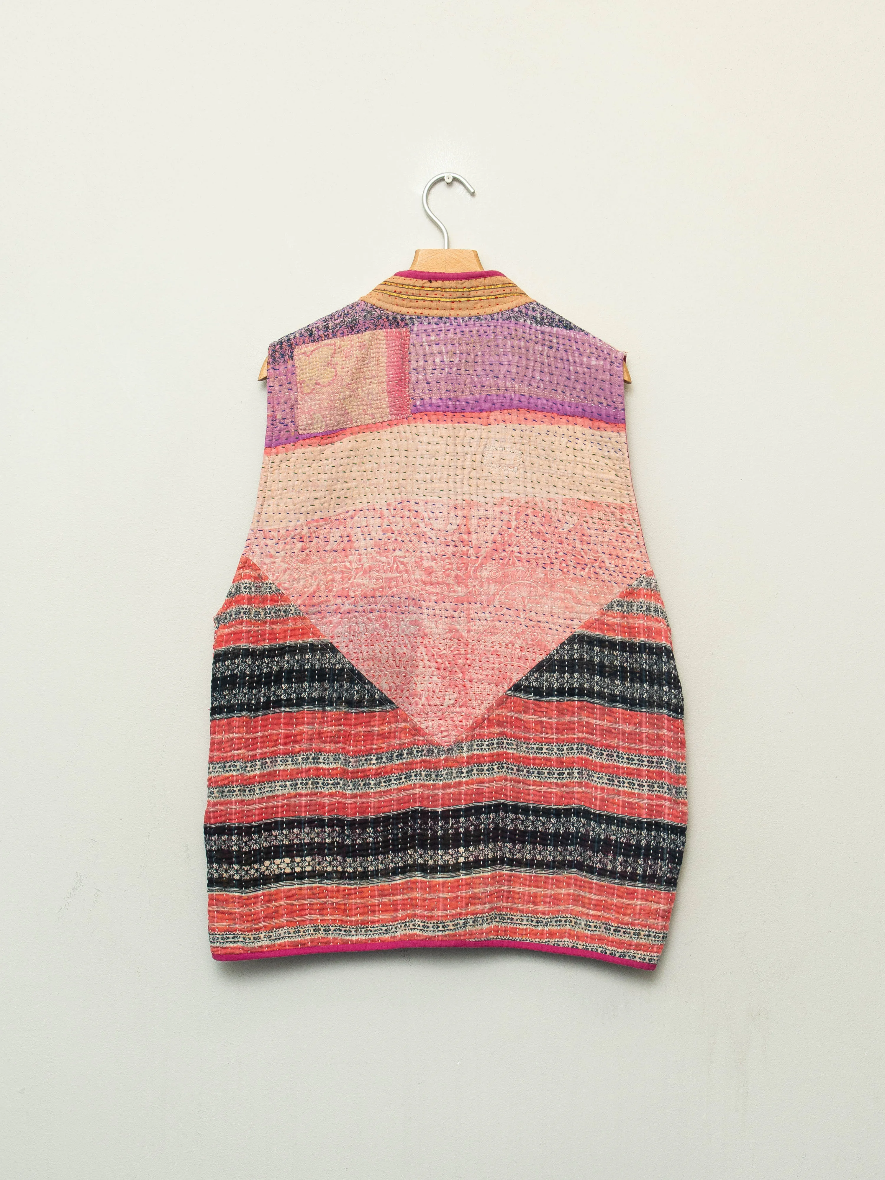 The Ladhiya Quilted Patchwork Kantha Vest