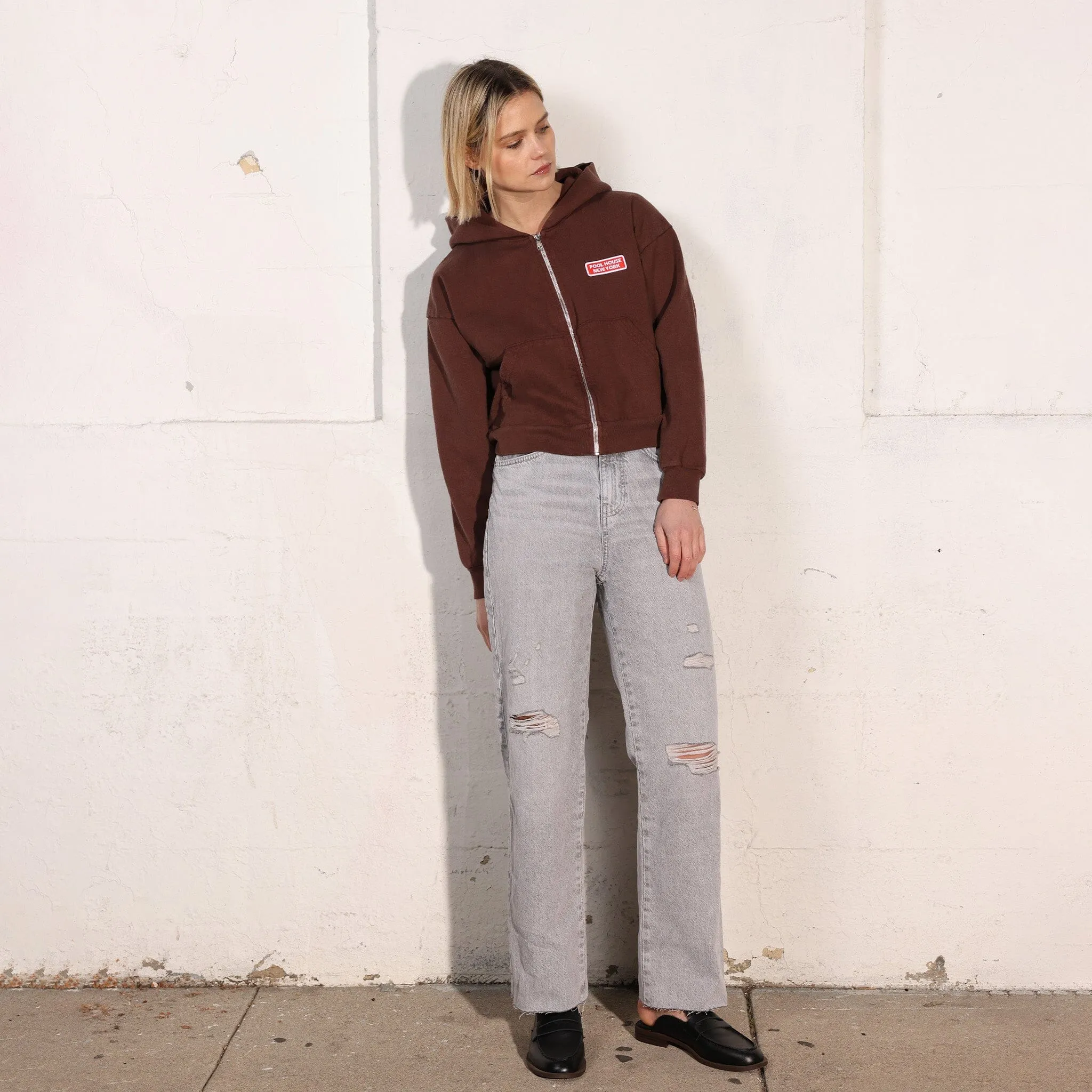 The Mercer Cropped Zip Up