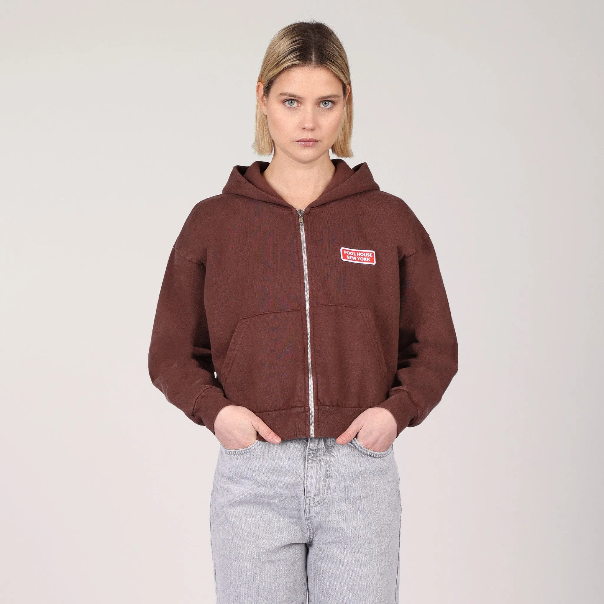 The Mercer Cropped Zip Up