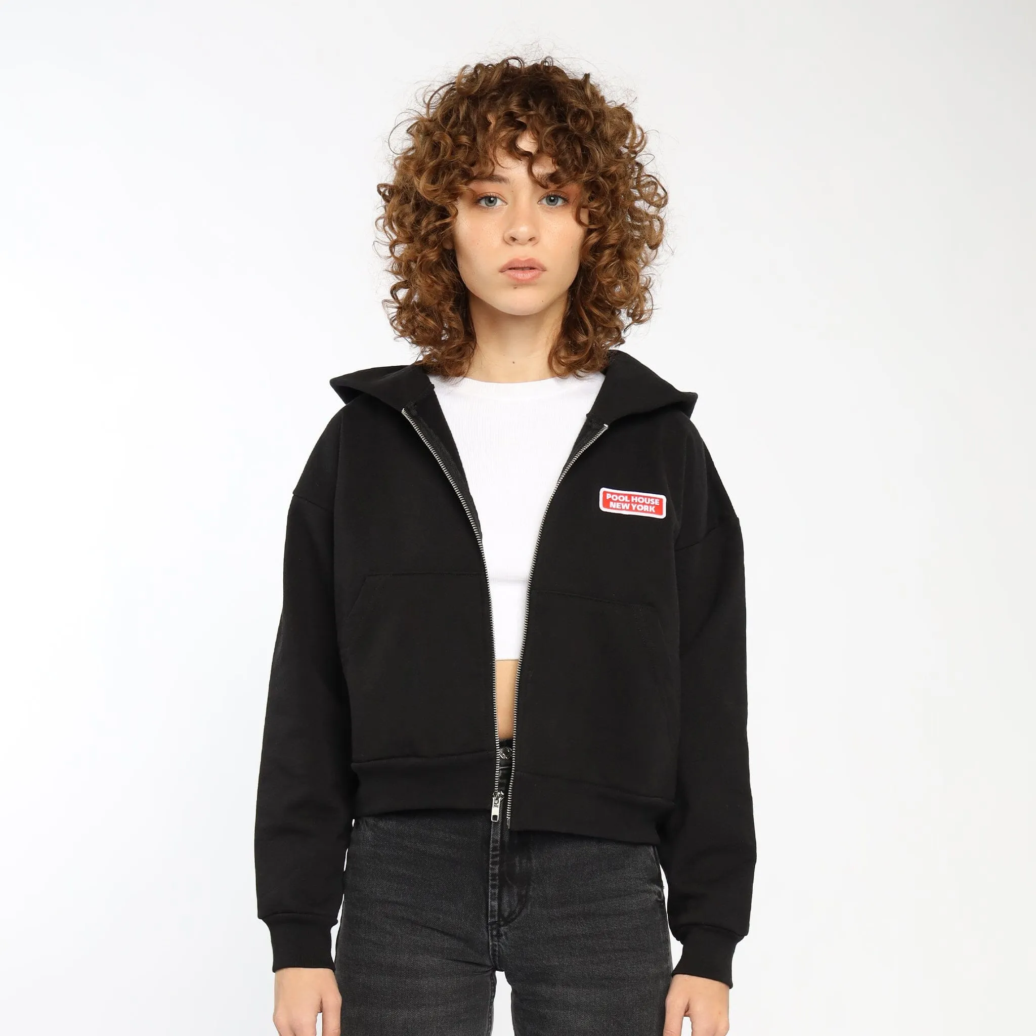 The Mercer Cropped Zip-Up