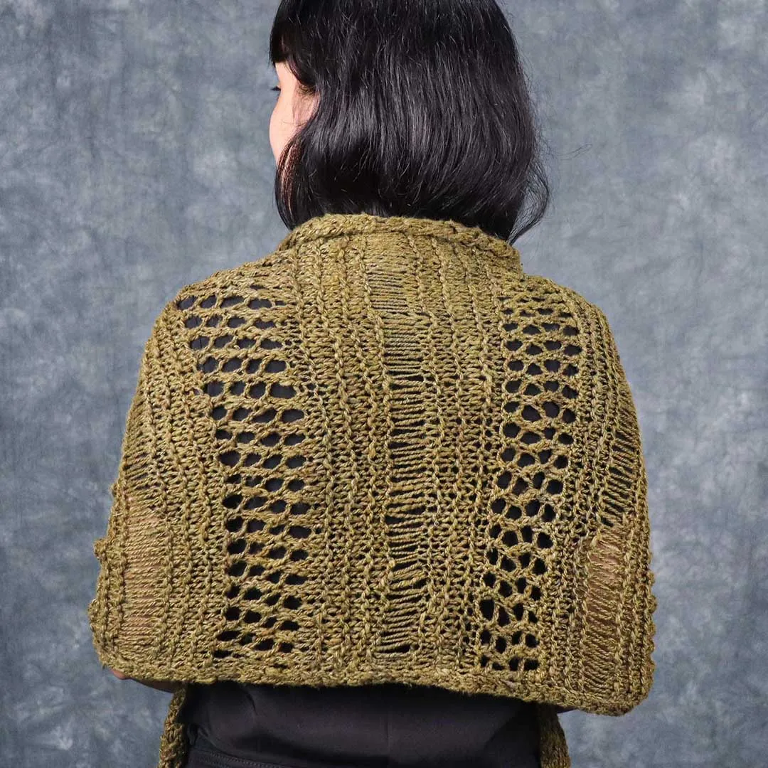 Turtle Green Shawl Knitting