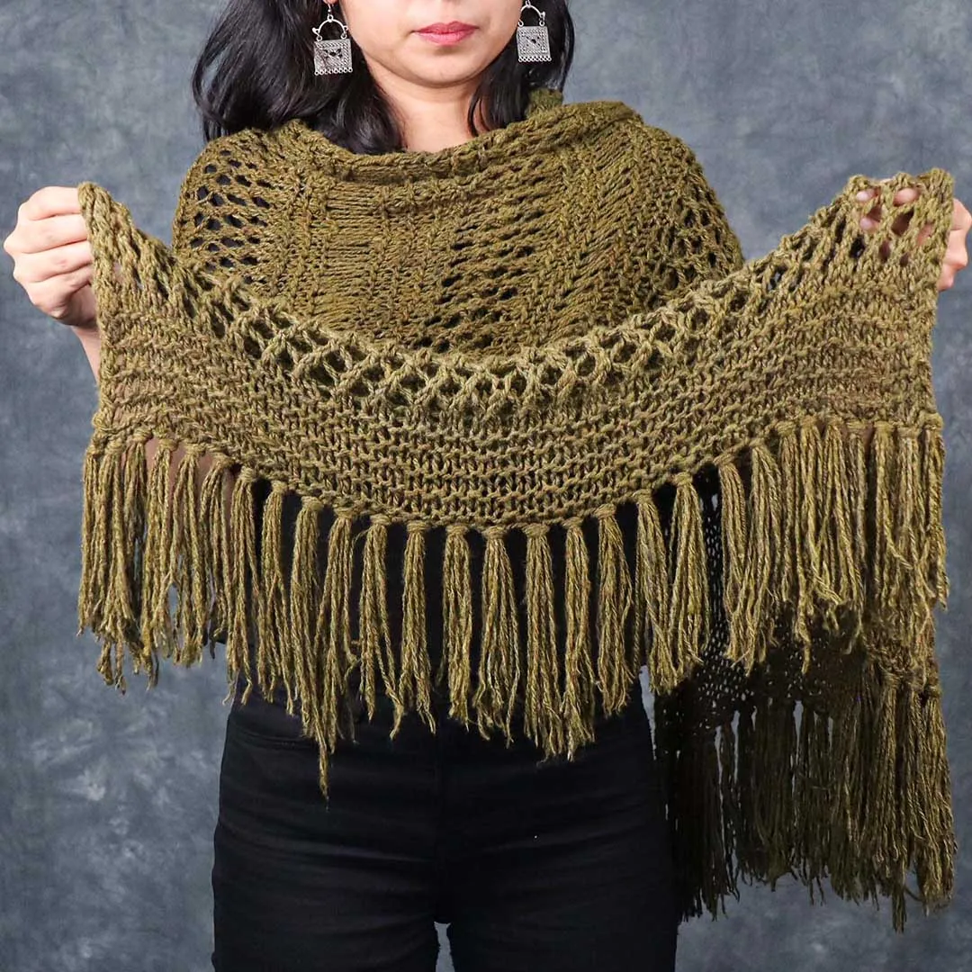 Turtle Green Shawl Knitting