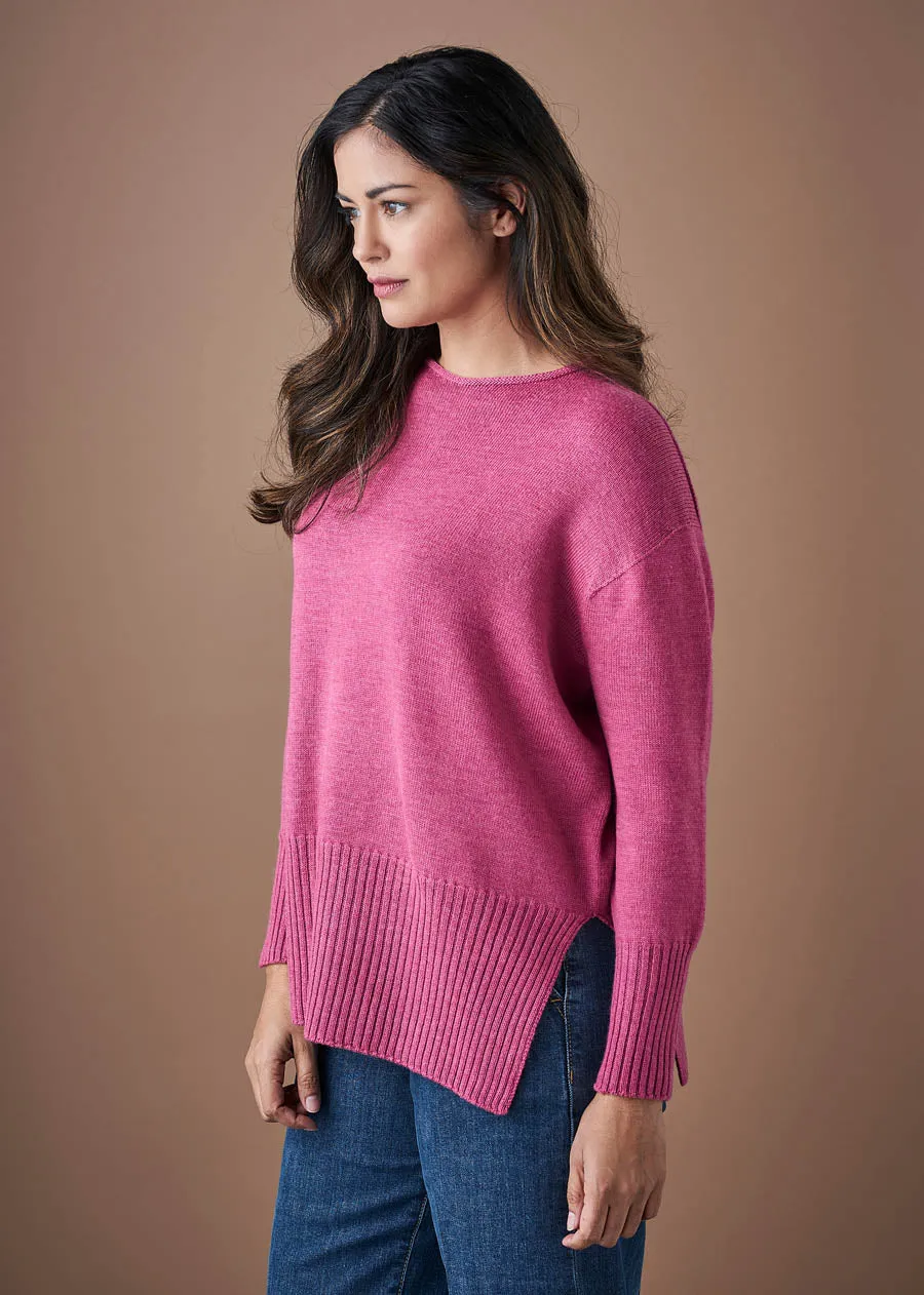 Uimi Hansel Crew Neck Jumper Raspberry