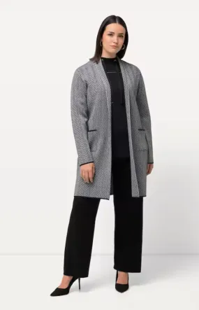 Ulla Popken Herringbone Cardigan