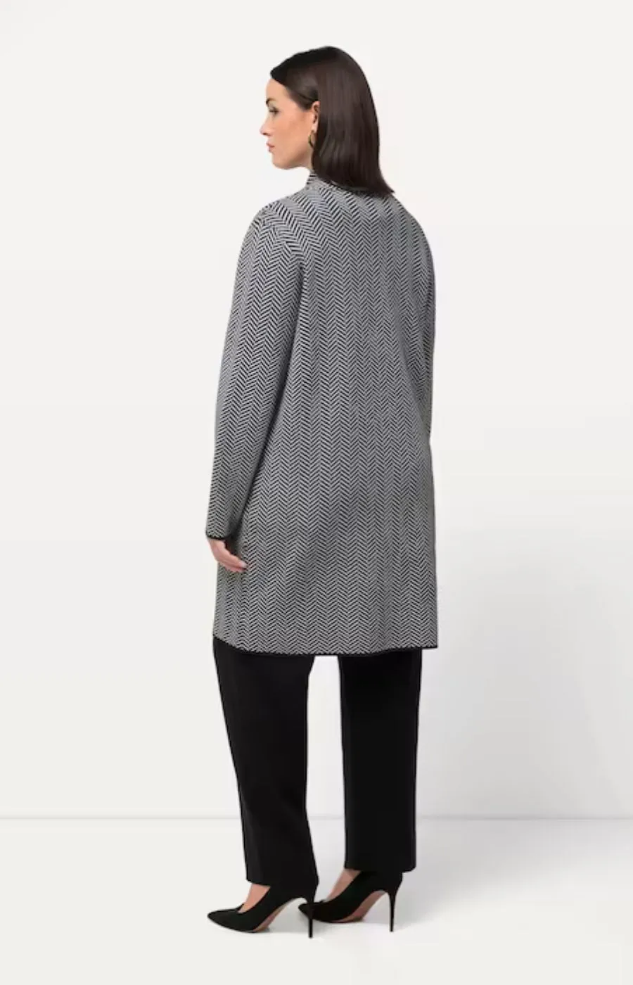 Ulla Popken Herringbone Cardigan