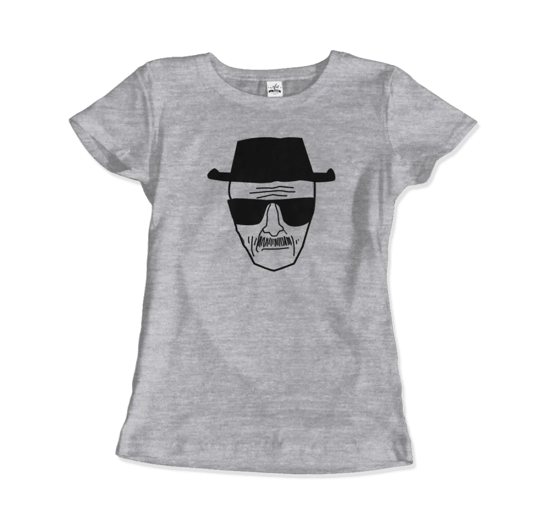 Walter White With Porkpie Hat and Sunglasses Sketch T-Shirt